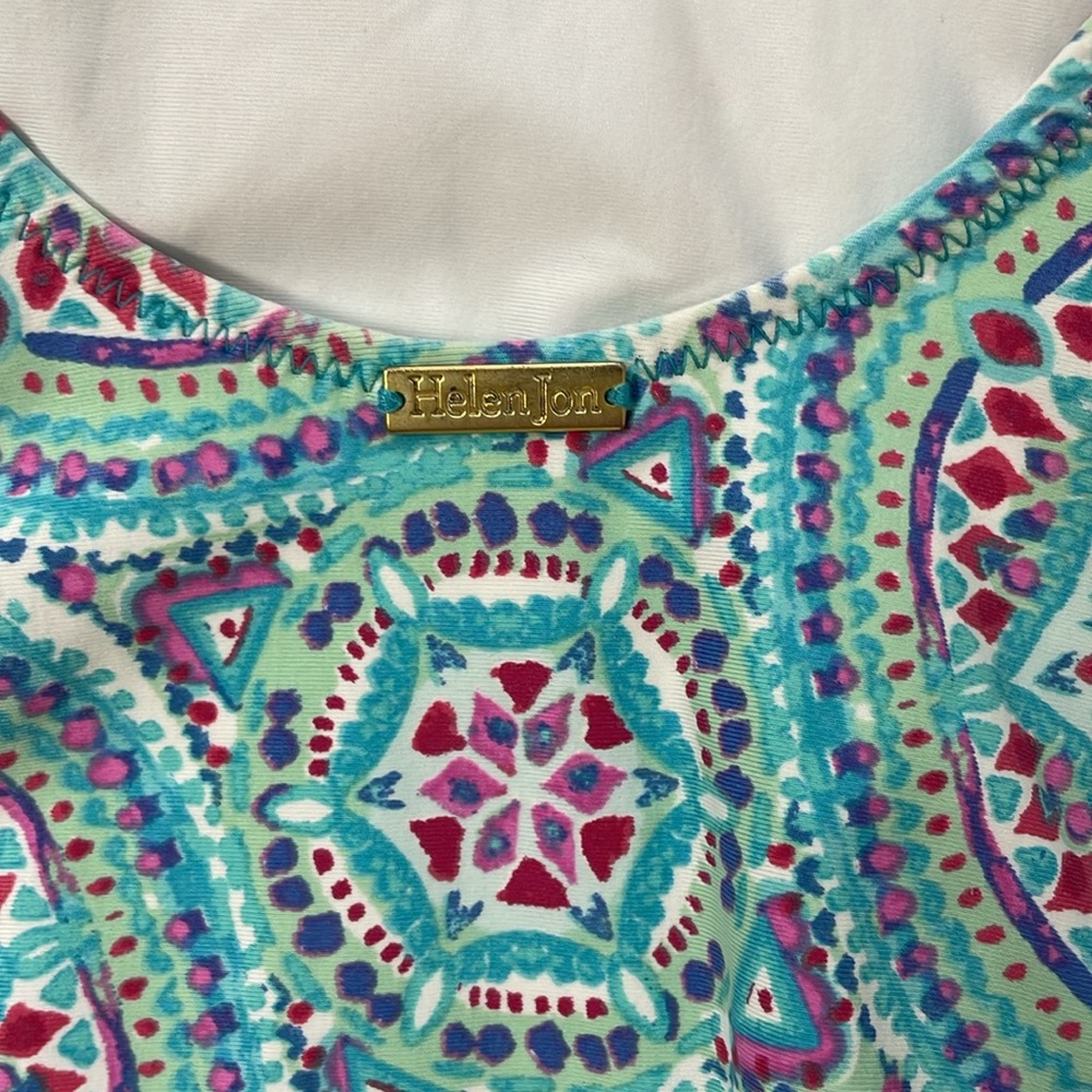 Helen Jon Mandala swimsuit one piece size M paisley - Picture 6 of 7